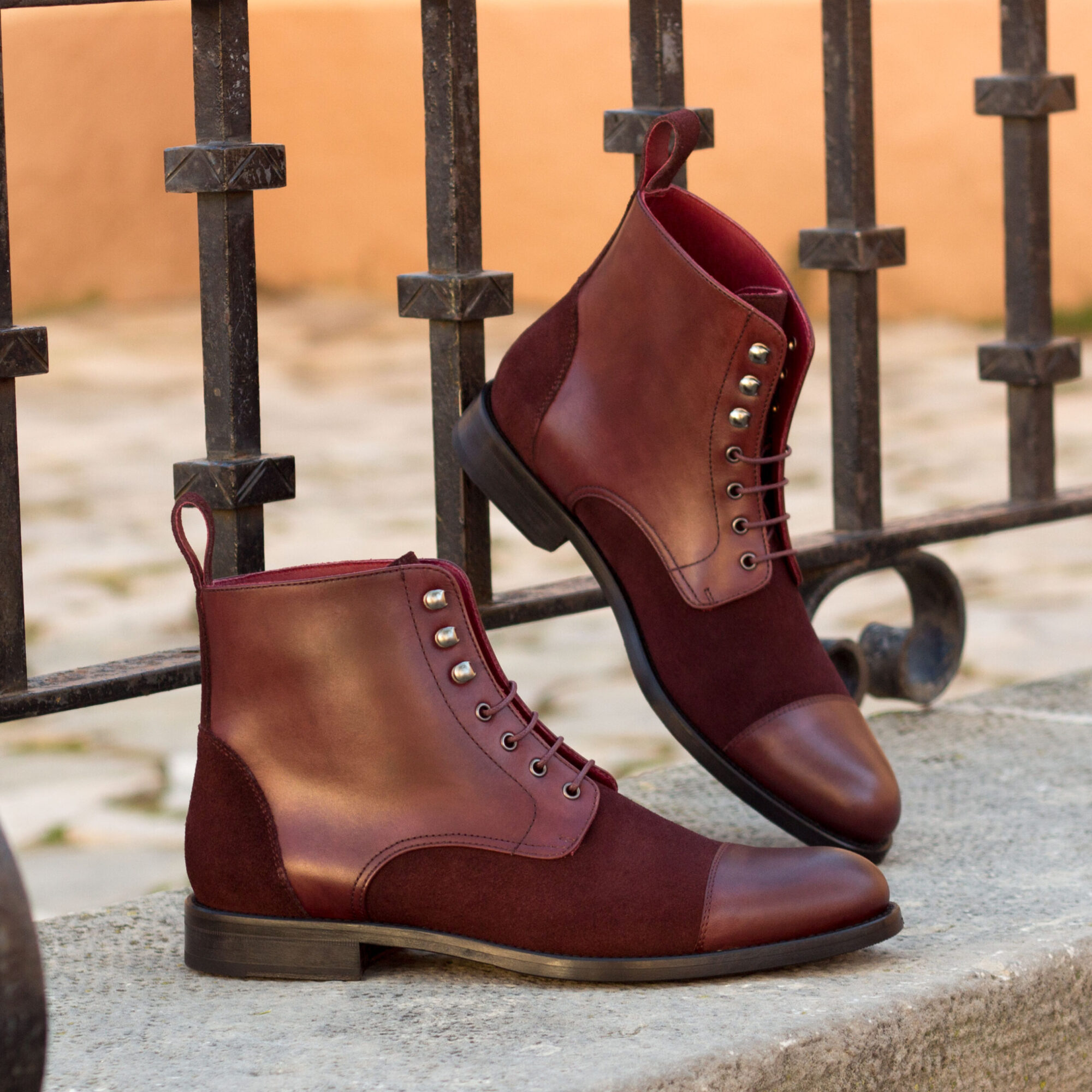Women's Lace Up Captoe Boot - Image 4