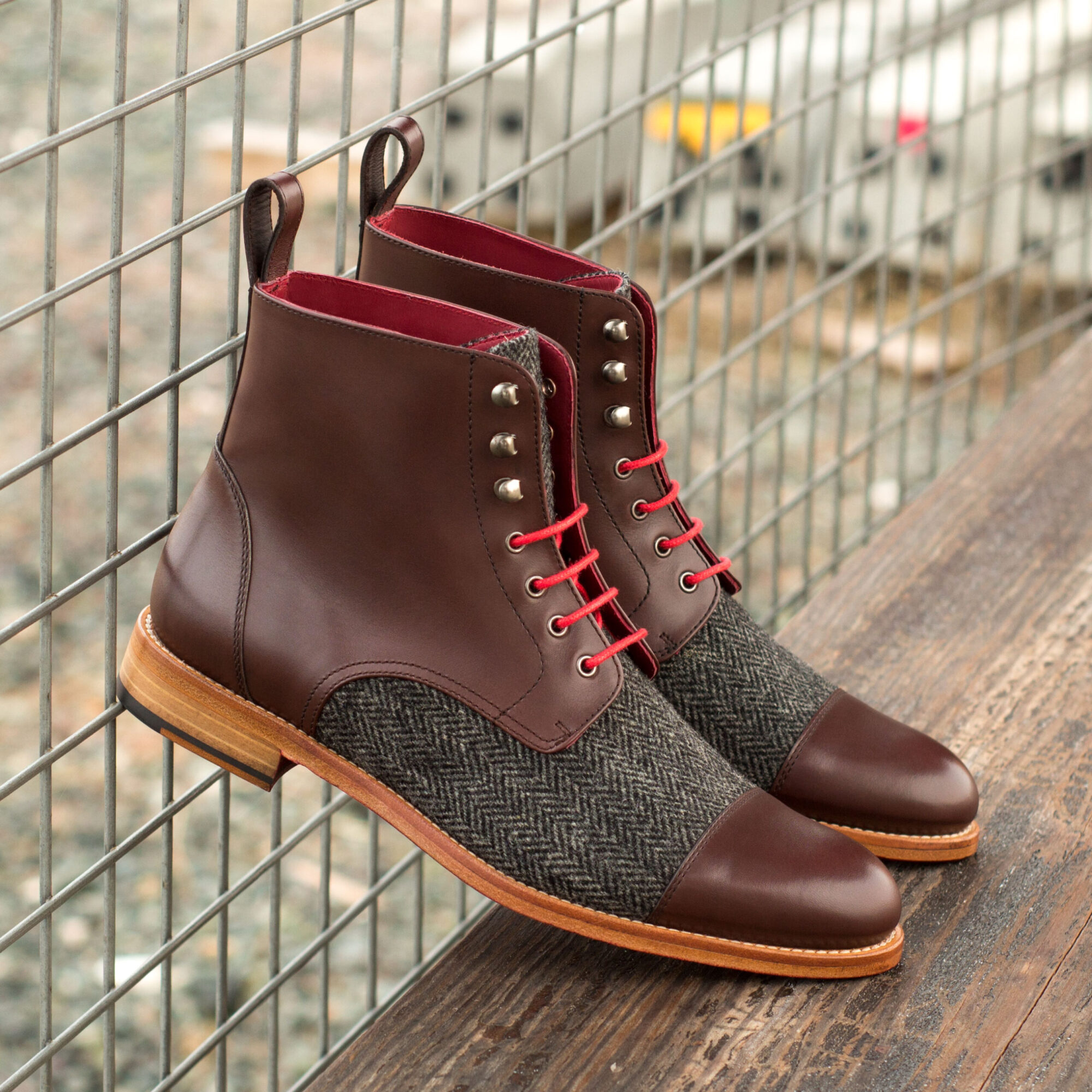 Women's Lace Up Captoe Boot - Image 4